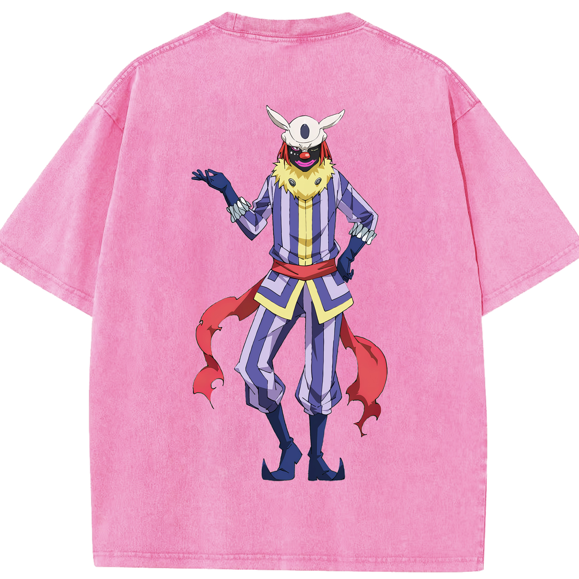 （画像用） 転スラ Regarding Reincarnated to Slime 綿100% ヴィンテージ風 半袖Tシャツ（背面プリント）